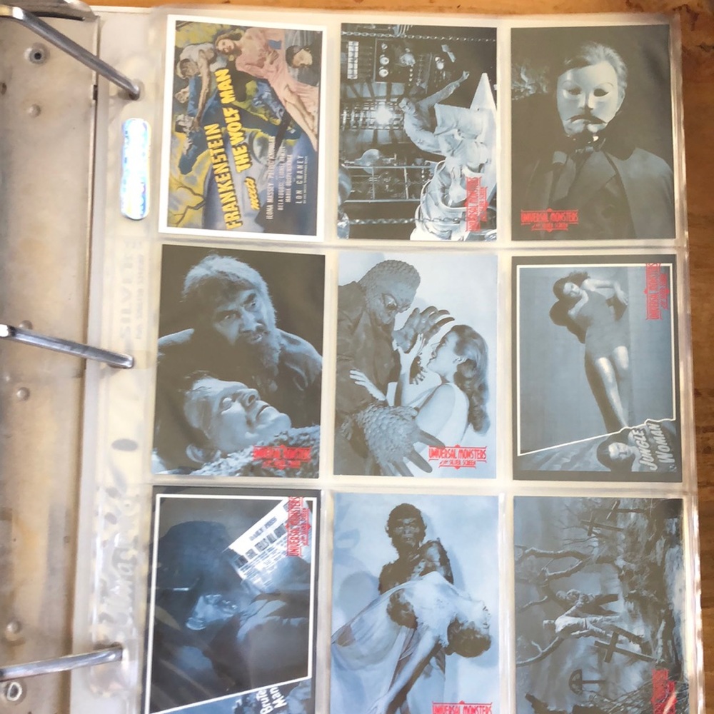 Universal Monsters of the Silver Screen 1996 9 cards
